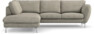 Madison - 2-sits soffa med divan vänster - Vit