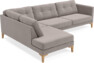 Rio - 3-sits soffa med divan vänster - Grå