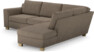 Friday - 2,5-sits soffa med divan höger - Brun