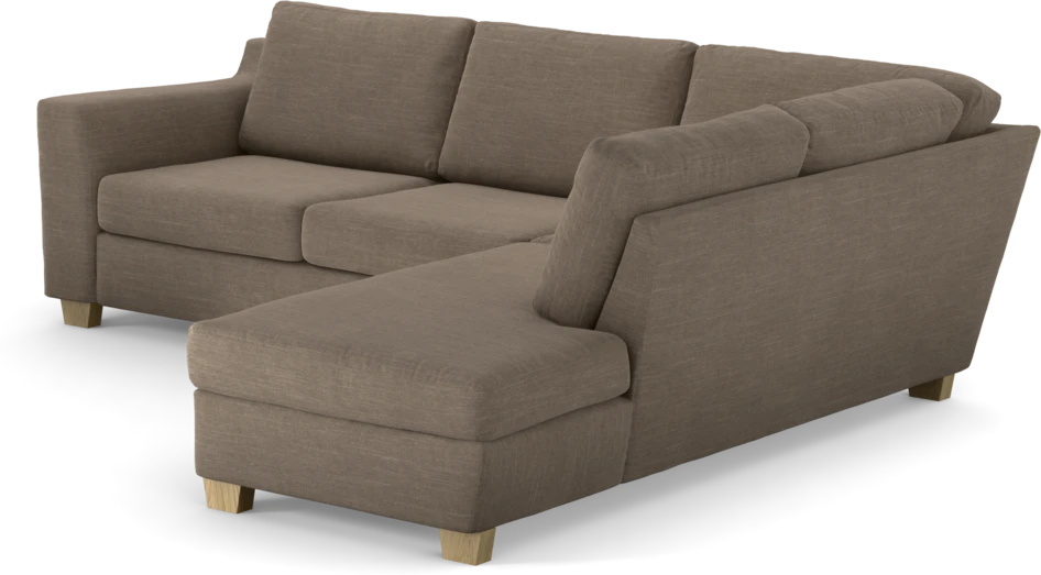 Friday - 2,5-sits soffa med divan höger - Brun