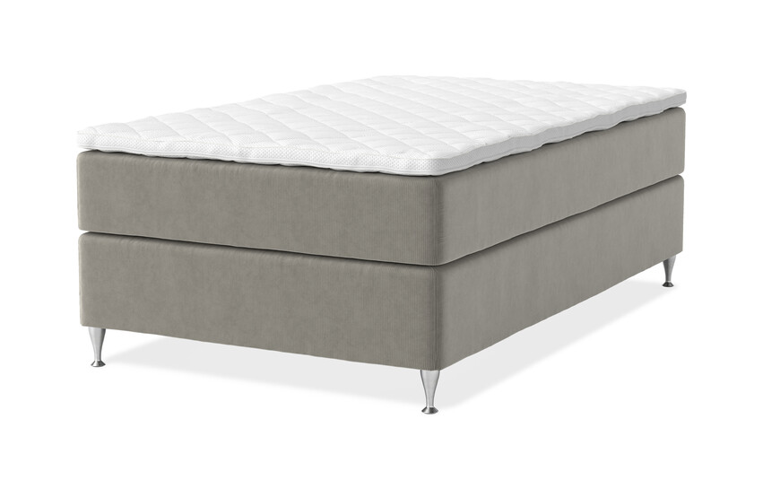 Dream Delux - Kontinentalsäng, enkelsäng med bäddmadrass Sense Delux - Beige