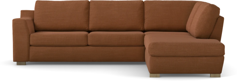 Friday - 2,5-sits soffa med divan höger - Orange