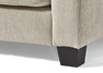 Beverly - 3-sits soffa med rund divan vänster - Beige