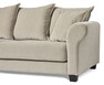 Beverly - 3-sits soffa med rund divan vänster - Beige