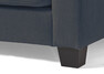 Beverly - 3-sits med rund divan höger - Blå