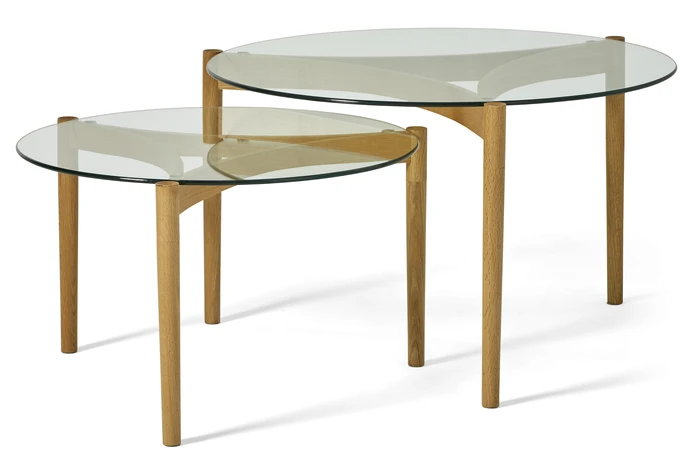 Tria, Satsbord 2 delar, H 40 Ø 65/H 48 Ø 80 cm