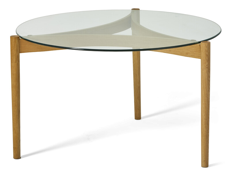 Tria - Soffbord, Ø 80 H 48 cm - Beige