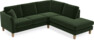 Eden - 2-sits soffa med divan - Grön