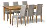 Ekerö - Matgrupp med 6 stolar Ekenäs - Beige