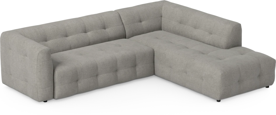 Bella - 3-sits soffa med divan höger - Grå