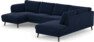 Madison Lux - 2-sits soffa med schäslong vänster och divan höger - Blå