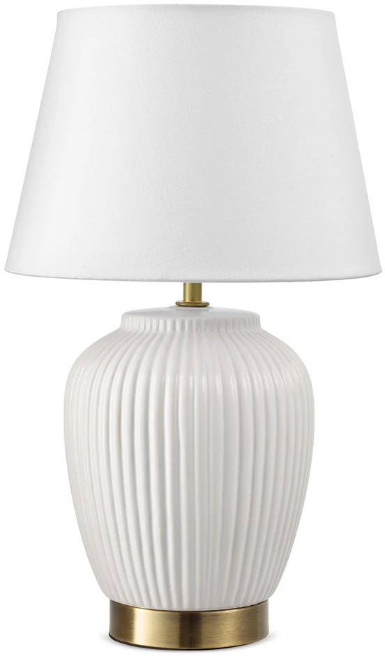 Maui - Bordslampa, H42 Ø26 cm - Vit