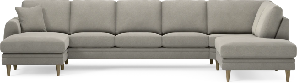 Eden - 3-sits soffa med schäslong vänster och divan höger - Grå