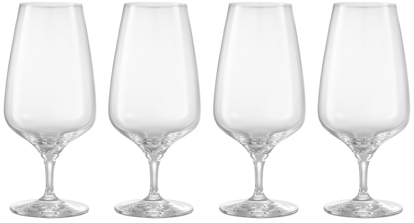 Pulse - Ölglas, H 19,7 Ø8,9 cm, 55 cl, 4-pack - Vit