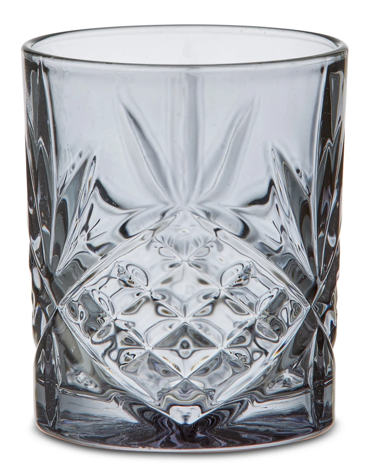 Dublin - Glas, H 10 Ø 8 cm, 25 cl - Grå