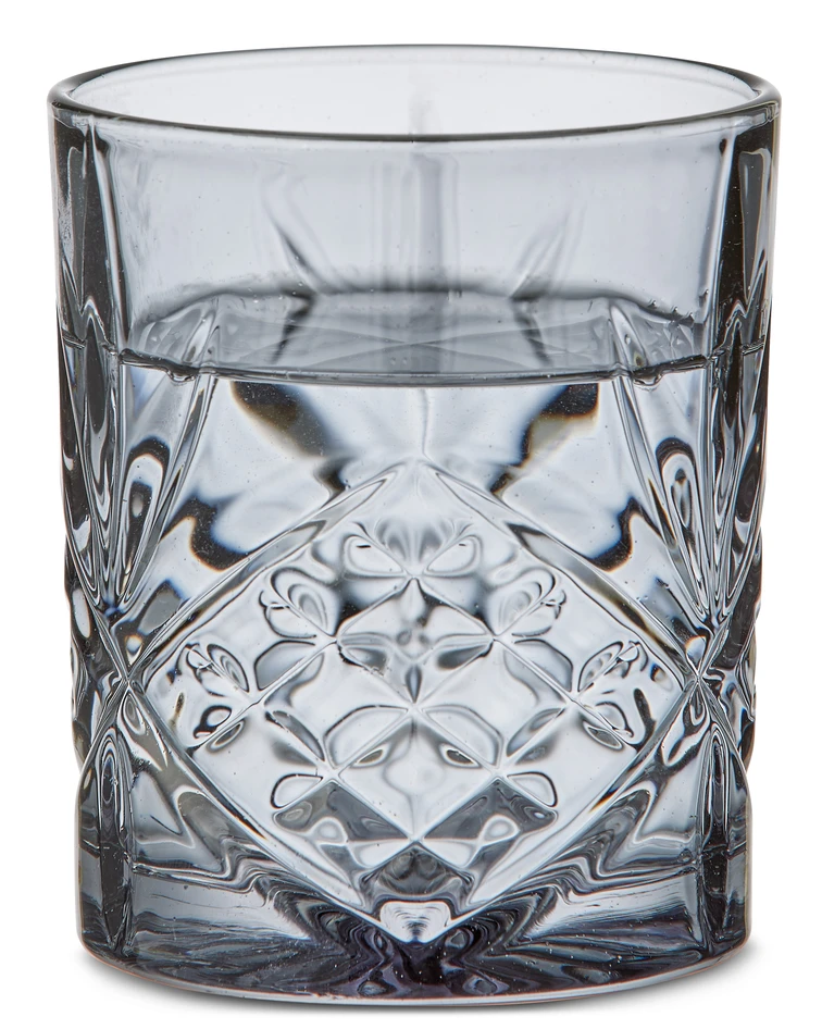 Dublin - Glas, H 10 Ø 8 cm, 25 cl - Grå
