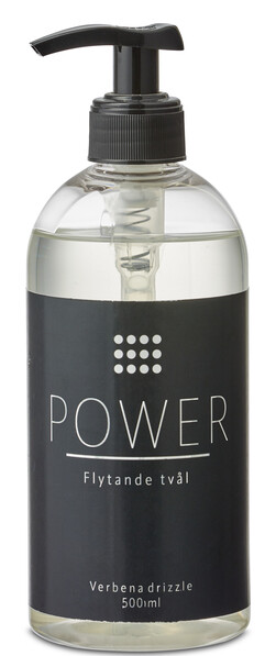 Sensi - Handtvål, Power, doft Verbena Drizzle, 500 ml - Svart