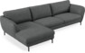 Madison Lux - 3-sits soffa med schäslong vänster - Grå