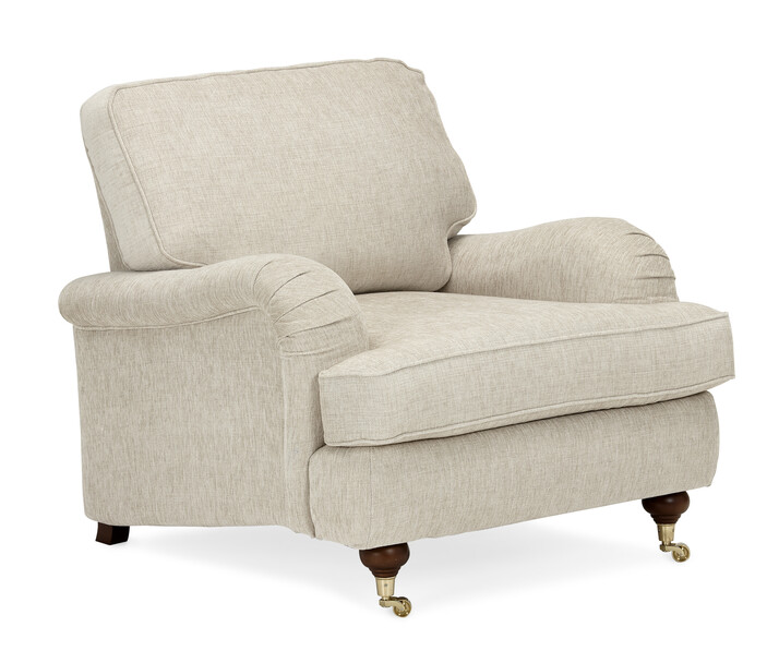 Oxford Delux - Fåtölj, fast klädsel - Beige