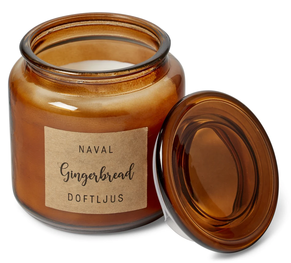 Naval - Doftljus, Gingerbread, brinntid 40 h, 330 gr - Brun
