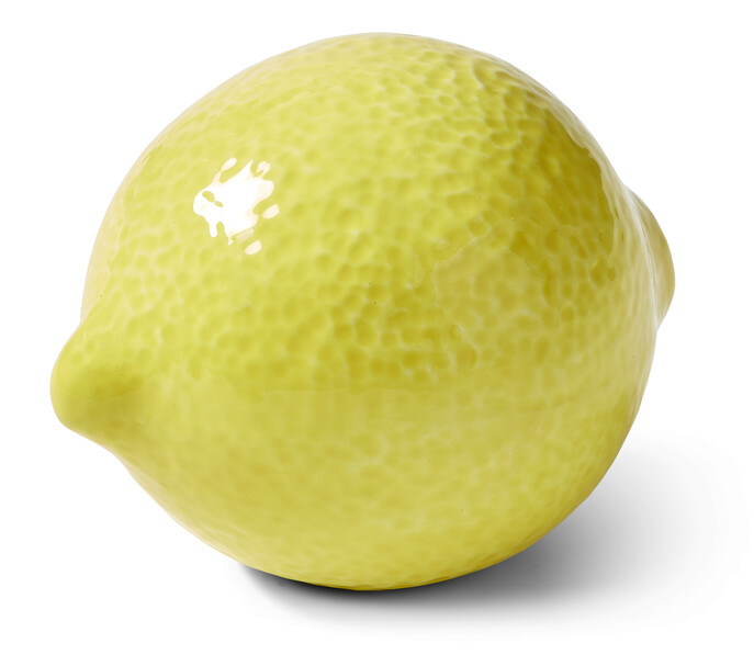 Citron - Prydnadsföremål, H 10 Ø 10  cm - Gul