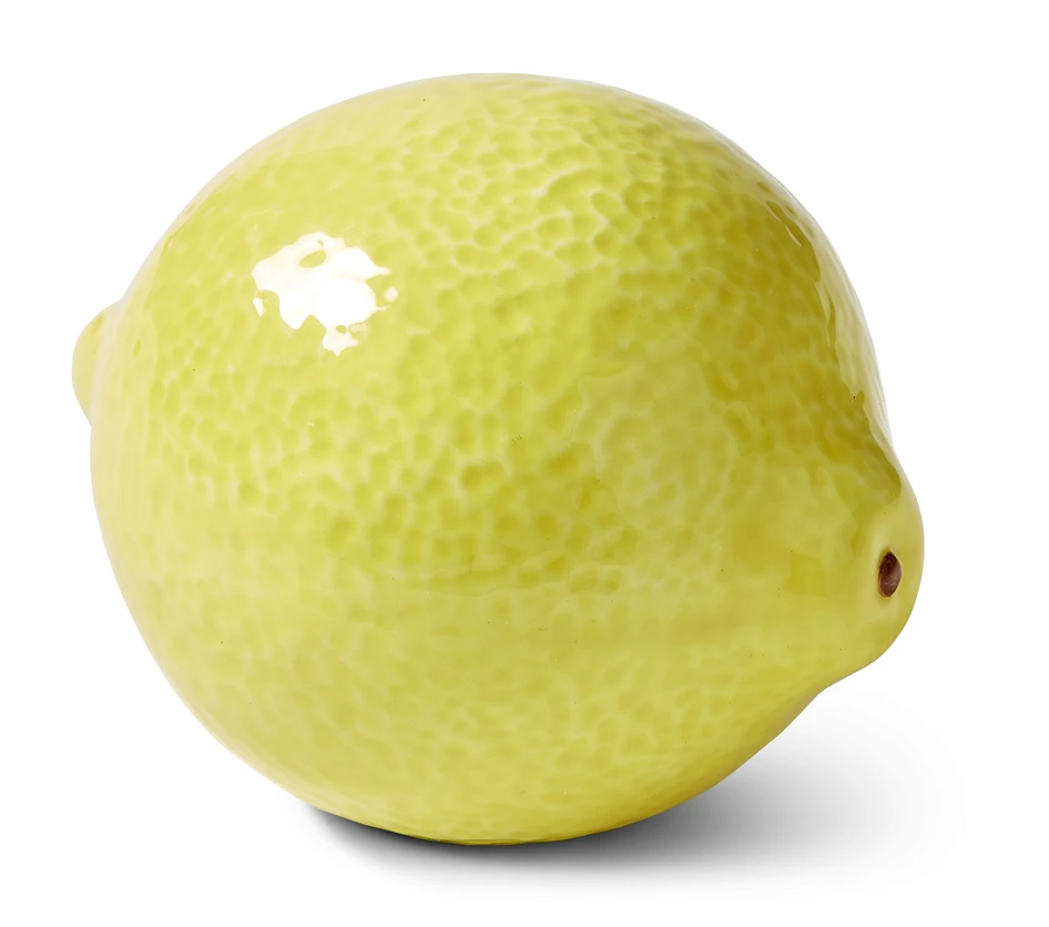Citron - Prydnadsföremål, H 10 Ø 10  cm - Gul