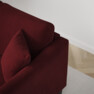 Eden - 3-sits soffa med schäslong - Röd
