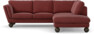 Madison Lux - 2-sits soffa med divan höger - Rosa