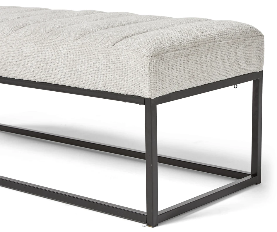 Ferrat - Bänk, B 121 cm - Beige