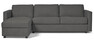 Lindö Pocket - Bäddsoffa 2,5-sits med schäslong, vändbar - Grå