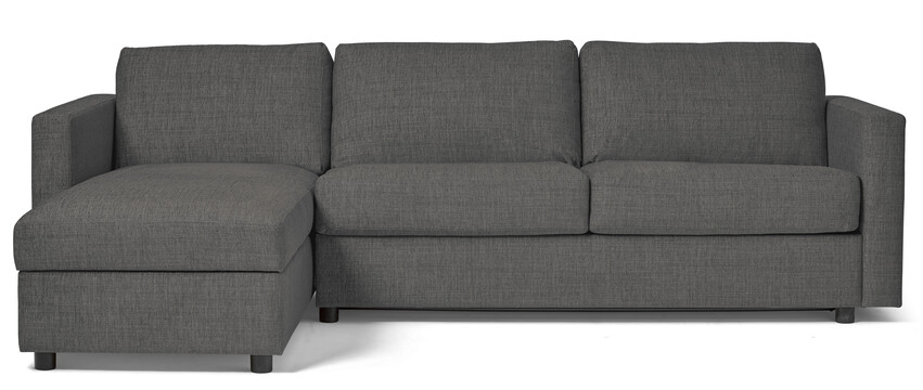 Lindö Pocket - Bäddsoffa 2,5-sits med schäslong, vändbar - Grå