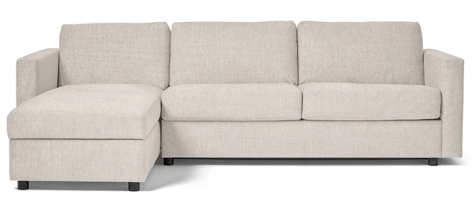 Lindö, Bäddsoffa 2,5-sits med schäslong, vändbar