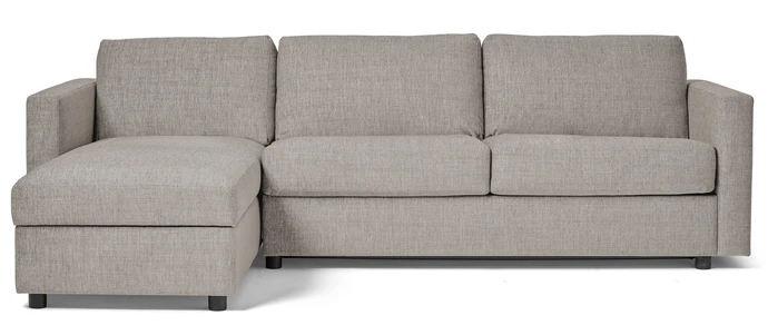 Lindö, Bäddsoffa 2,5-sits med schäslong, vändbar