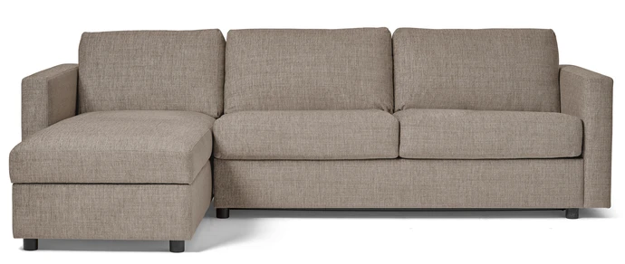 Lindö, Bäddsoffa 2,5-sits med schäslong, vändbar