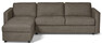 Lindö Pocket - Bäddsoffa 2,5-sits med schäslong, vändbar - Beige