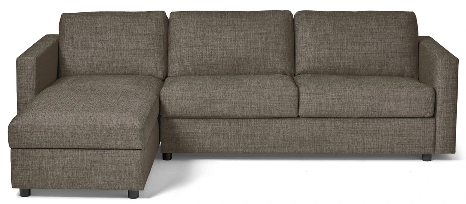 Lindö Pocket - Bäddsoffa 2,5-sits med schäslong, vändbar - Beige