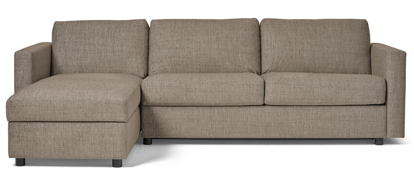 Lindö - Bäddsoffa 2,5-sits med schäslong, vändbar - Beige