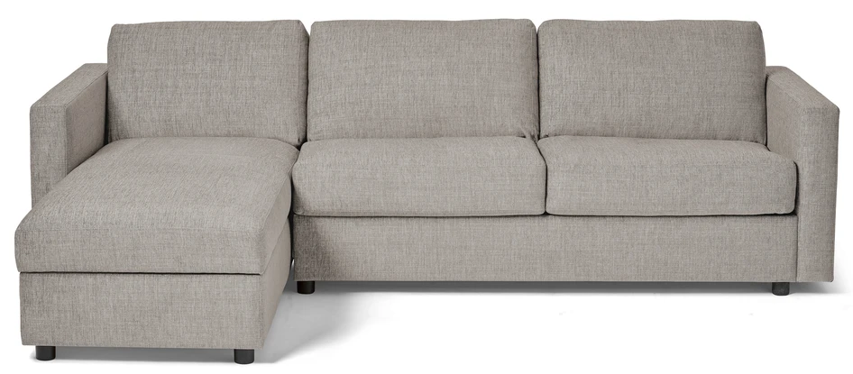 Lindö Pocket - Bäddsoffa 2,5-sits med schäslong, vändbar - Grå
