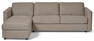 Lindö Pocket - Bäddsoffa 2,5-sits soffa med schäslong, vändbar - Beige