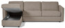 Lindö Pocket - Bäddsoffa 2,5-sits soffa med schäslong, vändbar - Beige