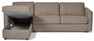 Lindö - Bäddsoffa 2,5-sits med schäslong, vändbar - Beige