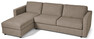 Lindö - Bäddsoffa 2,5-sits med schäslong, vändbar - Beige