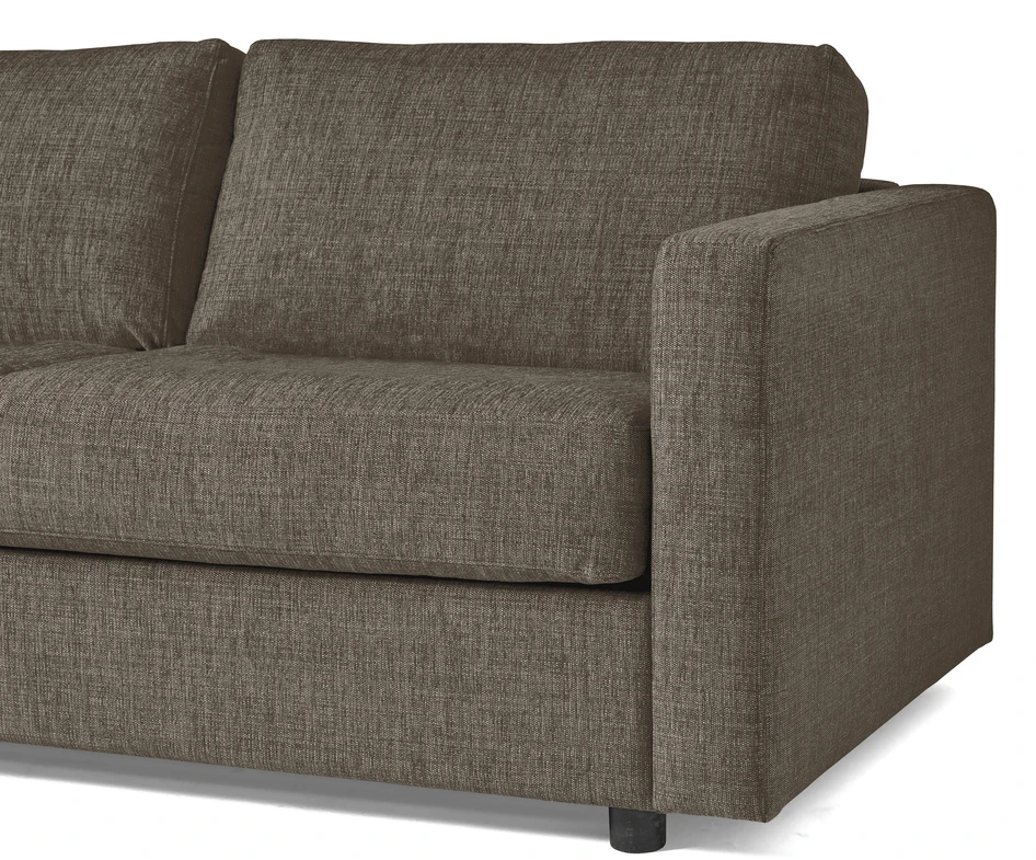 Lindö Pocket - Bäddsoffa 2,5-sits med schäslong, vändbar - Beige