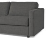Lindö Pocket - Bäddsoffa 2,5-sits med schäslong, vändbar - Grå