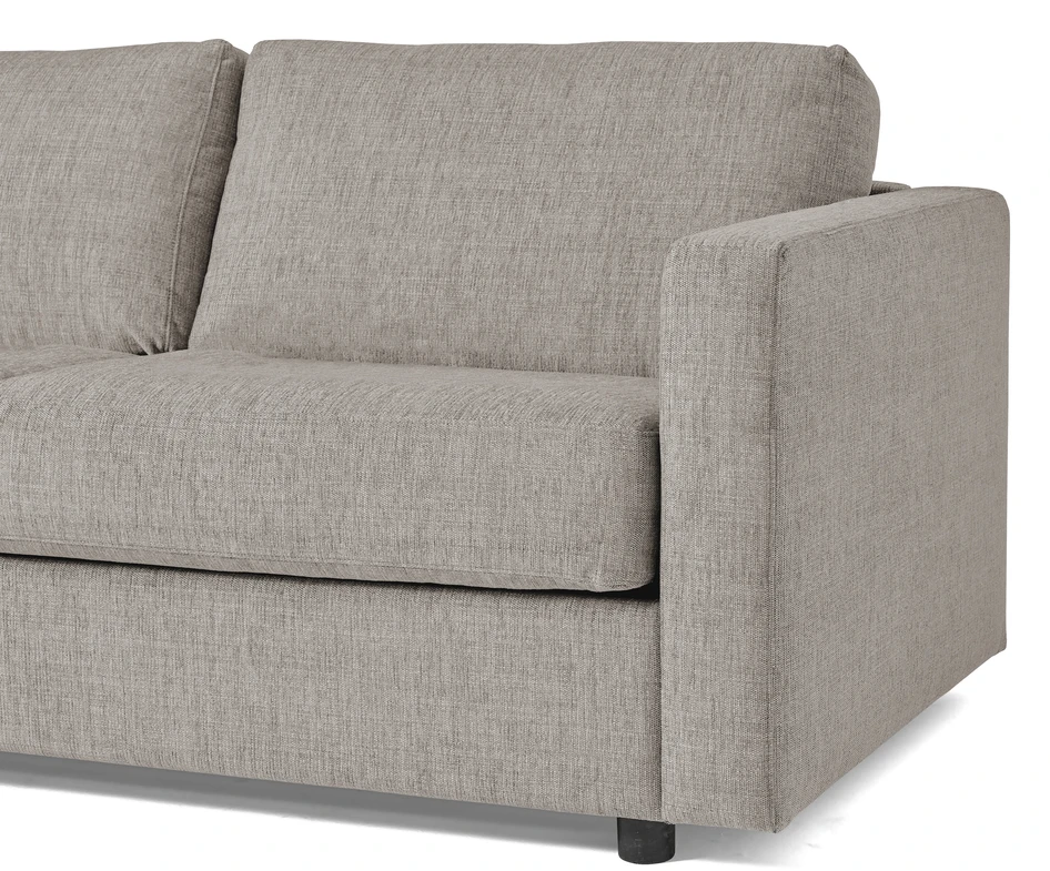 Lindö Pocket - Bäddsoffa 2,5-sits med schäslong, vändbar - Grå