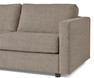 Lindö Pocket - Bäddsoffa 2,5-sits soffa med schäslong, vändbar - Beige