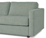 Lindö Pocket - Bäddsoffa 2,5-sits med schäslong, vändbar - Grön
