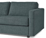 Lindö Pocket - Bäddsoffa 2,5-sits med schäslong, vändbar - Blå
