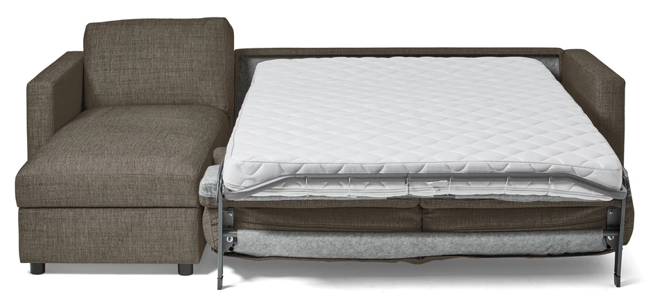 Lindö Pocket - Bäddsoffa 2,5-sits med schäslong, vändbar - Beige