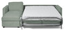 Lindö Pocket - Bäddsoffa 2,5-sits med schäslong, vändbar - Grön
